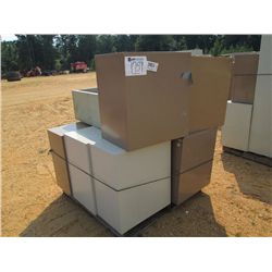 1 LOT (6) DRAWER FILE CABINET & 3 BOOKCASES