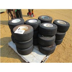 1 LOT (20) 18.5X8.5-8 GOLF CART TIRES & RIMS