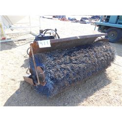 72" SWEEPER ASSEMBLY W/HYD TANK & PUMP, MOUNTS ON FRONT OF TRACTOR