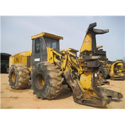 JOHN DEERE 643H FELLER BUNCHER, S/N 882376, SAWHEAD, ECAB W/AIR, 28L-26 TIRES