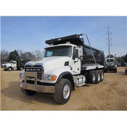 2002 MACK CV713 GRANITE TRI-AXLE DUMP, S/N 1M2AG10C92M001896, 460 HP MACK DIESEL ENG, 8LL TRANS, 44K