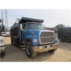 1994 FORD 8000 TRI-AXLE DUMP, S/N 1FDZU82EXRVA26572, CUMMINS DIESEL ENG, 8LL TRANS, 44K REARS, 18K F