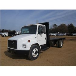 2000 FREIGHTLINER FL60 FLATBED DUMP, S/N 1FY3GJAC6YHF03429, CAT 3126 DIESEL ENG, A/T, A/C, P/S, 16' 