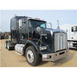 1999 KENWORTH T800 T/A TRUCK TRACTOR, S/N 1XKDDB9X4XJ825047, CAT 3406 DIESEL ENG, 10 SPD TRANS, A/C,