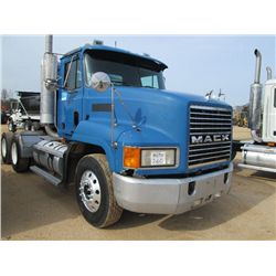 2000 MACK CH613 T/A TRUCK TRACTOR, S/N 1M1AA13YXYW123791, 355/380 HP MACK DIESEL ENG, 10 SPD TRANS, 