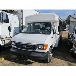 2004 FORD E350 PASSENGER BUS, S/N 1FDWE35P74HB23591, DIESEL ENG, AUTO TRANS, A/C, P/S, 12 PASSENGER