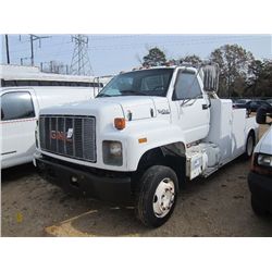 1995 GMC TOPKICK S/A MECHANICS TRUCK, S/N 1GDJ6H1J0SJ502430, CAT DIESEL ENG, AUTO TRANS, A/C, P/S, T