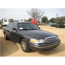 2005 FORD CROWN VICTORIA 4 DOOR SEDAN, S/N 2FAHP71W65X141440, GAS ENG, AUTO TRANS, A/C, P/S