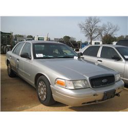 2005 FORD CROWN VICTORIA 4 DOOR SEDAN, S/N 2FAHP71W75X175662, GAS ENG, AUTO TRANS, A/C, P/S