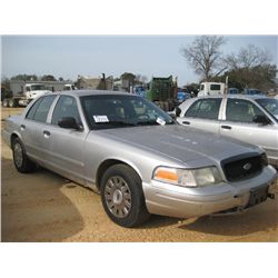 2005 FORD CROWN VICTORIA 4 DOOR SEDAN, S/N 2FAHP71W85X17567, GAS ENG, AUTO TRANS, A/C, P/S