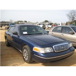 2005 FORD CROWN VICTORIA 4 DOOR SEDAN, S/N 2FAHP71W85X141455, GAS ENG, AUTO TRANS, A/C, P/S