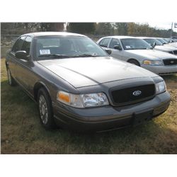 2003 FORD CROWN VICTORIA 4 DOOR SEDAN, S/N 2FAHP71XX93X210750, GAS ENG, AUTO TRANS