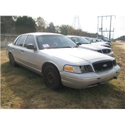 2007 FORD CROWN VICTORIA 4 DOOR SEDAN, S/N 2FAHP71WX7X145039, GAS ENG, AUTO TRANS