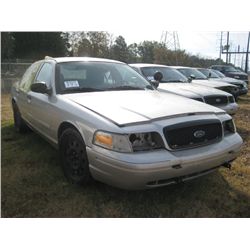 2006 CROWN VICTORIA 4 DOOR SEDAN, S/N 2FAHP71W96X147217, GAS ENG, AUTO TRANS