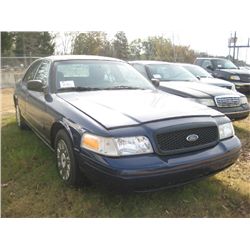 2003 CROWN VICTORIA 4 DOOR SEDAN, S/N 2FAHP71W63X210754, GAS ENG, AUTO TRANS