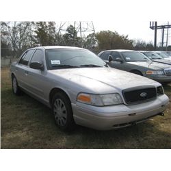 2006 FORD CROWN VICTORIA 4 DOOR SEDAN, S/N 2FAHP71WX6X147274, GAS ENG, AUTO TRANS, A/C, P/S