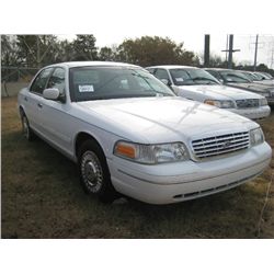 2002 FORD CROWN VICTORIA 4 DOOR SEDAN, S/N 2FAFP71W02X142246, GAS ENG, AUTO TRANS, A/C, P/S