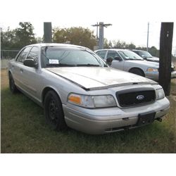 2006 FORD CROWN VICTORIA 4 DOOR SEDAN, S/N 2FAHP71W16X147227, GAS ENG, AUTO TRANS, A/C, P/S
