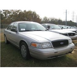 2007 FORD CROWN VICTORIA 4 DOOR SEDAN, S/N 2FAHP71W57X158863, GAS ENG, AUTO TRANS, A/C, P/S