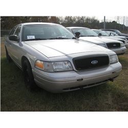 2007 FORD CROWN VICTORIA 4 DOOR SEDAN, S/N 2FAHP71W97X145047, GAS ENG, AUTO TRANS, A/C, P/S