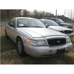 2006 FORD CROWN VICTORIA 4 DOOR SEDAN, S/N 2FAHP71W96X147203, GAS ENG, AUTO TRANS, A/C, P/S
