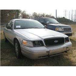 2007 FORD CROWN VICTORIA 4 DOOR SEDAN, S/N 2FAHP71W37X145061, GAS ENG, AUTO TRANS, A/C, P/S