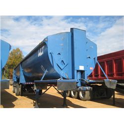 1969 T/A SPREAD AXLE DUMP TRAILER, S/N 1TKET422040, 11R22.5 TIRES, DISC WHEELS, AIR RIDE