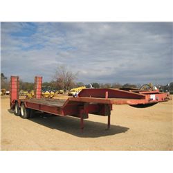 32' T/A LOWBOY TRAILER, S/N VT-1009-69, 4' DOVETAIL W/HYD RAMPS, 255/70R22.5 TIRES, 25 TON