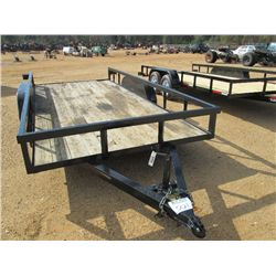 2009 7' X 16' T/A TAG TRAILER W/RAMP, S/N 1TTWR716X91506622