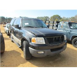 2003 FORD EXPEDITION XLT, S/N 1FMP415L93LB66494, V8, AUTO, A/C, P/S (DOES NOT RUN)