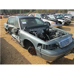 2005 FORD POLICE INTERCEPTOR, S/N 2FAHP71W05X141451 (WRECKED) NO MOTOR