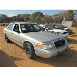 2007 FORD POLICE INTERCEPTOR, S/N 2FAHP71W07X145202, V8, AUTO, A/C, (DOES NOT RUN)