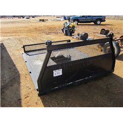 8' FLATBED W/HEAD ACHE RACK
