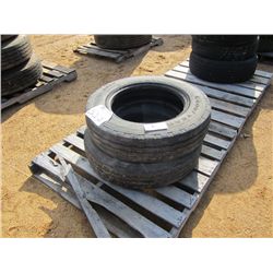 1 LOT (2) 8R19.5 TIRES