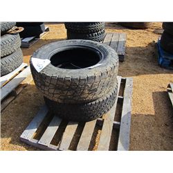 1 LOT (2) LT285/66R18 TIRES