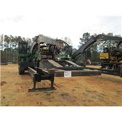 JOHN DEERE 437C LOG LOADER, S/N 013103, 6 CYL JD ENGINE, ROTOBEC GRAPPLE, ECAB W/AIR, MTD ON EVANS T