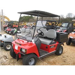 INGERSOLL-RAND XRT800 GOLF CAR, S/N XH1015-089934, FRONT BUMPER, CANOPY, UTILITY BED, METER READING 