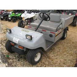 CLUB CAR CARRYALL-II GOLF CAR, S/N EG9515431068, ALUM DUMP BED W/TAILGATE