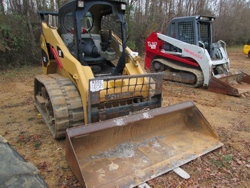 CAT 262C SKID STEER LOADER, S/N MST00832, (08 YR) FORKS, GP BUCKET, 18 ...
