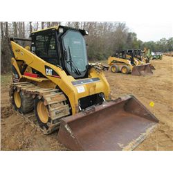 CAT 268B SKID STEER LOADER, S/N LBA00381, (03 YR) GP BUCKET, ECAB W/AIR, HI FLOW, METER READING 1,47