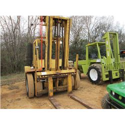 CAT V180 FORKLIFT, S/N 17V522, 18,000# CAP, 218" FORK HEIGHT, CANOPY, 8' FORKS