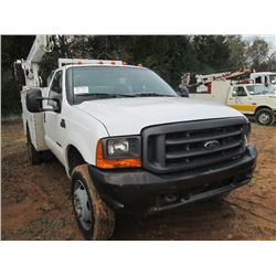 2000 FORD F250 SERVICE TRUCK, S/N 1FDAF56F7YEA29758, 7.3L DIESEL ENG, 6 SPD TRANS, P/S, A/C, AUTO CR