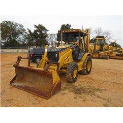 CAT 420D 4X4 LOADER BACKHOE, S/N FDP01905, (01 YR) GP BUCKET W/FORKS, 24" HOE BUCKET, CANOPY, METER 