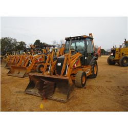 CASE 580 SUPER M 4X4 LOADER BACKHOE, S/N JJG0283405, GP BUCKET, 24" HOE BUCKET, ECAB W/AIR, METER RE