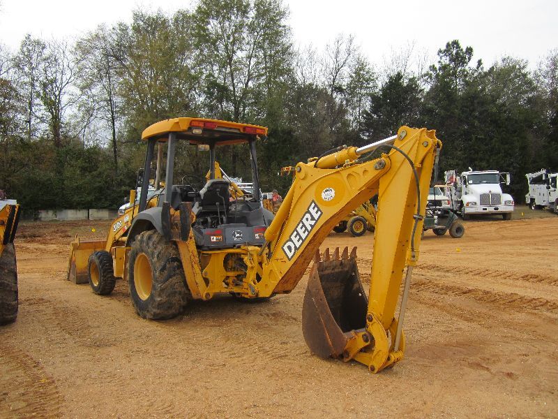 JOHN DEERE 310G 4X4 LOADER BACKHOE, S/N 894910, (01 YR) GP BUCKET, 24