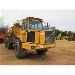 VOLVO A25C 6X6 ARTICULATED DUMP, S/N 5350V61852, ECAB W/AIR, 23.5R25 TIRES, METER READING 10,455 HRS