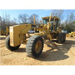 CAT 140H MOTOR GRADER, S/N 2ZK86574 (01 YR), 14' HYD MOLDBOARD W/TIP CONTROL, REAR RIPPER, PUSH BLOC