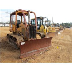 JOHN DEERE 550G CRAWLER TRACTOR, S/N 761360, 6 WAY BLADE, 18" SBG, SWEEPS, SIDE & REAR SCREENS, CANO