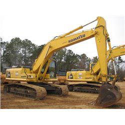 KOMATSU PC200LC-8 HYDRAULIC EXCAVATOR, S/N C60001 (07 YR) 9' 6" STICK, 48" BUCKET, 32" TBG, ECAB W/A