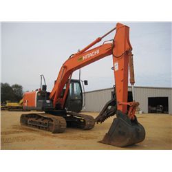 HITACHI ZX160LC-3 ZAXIS HYDRAULIC EXCAVATOR, S/N 010243 (10 YR) 8' 6" STICK, 36" BUCKET, THUMB, 28" 